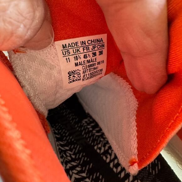 Adidas Adizero 5-Star White/Orange Men's 11 Football Cleats - Picture 6 of 7